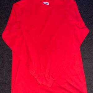Vibrant Red Long Sleeve Shirt